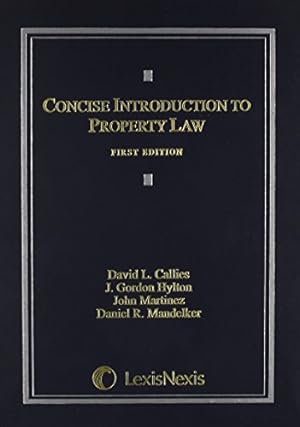 Bild des Verkufers fr Concise Introduction to Property Law zum Verkauf von -OnTimeBooks-