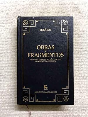 Seller image for Obras y fragmentos for sale by Campbell Llibres