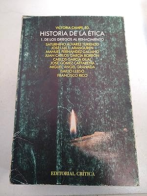 Imagen del vendedor de Historia de la tica a la venta por SoferBooks