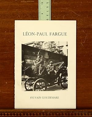 Leon-Paul Fargue. Catalog from the Library of Sylvain Goudemare