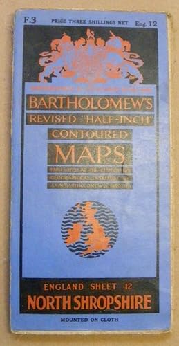 Bartholomew's Revised Half-Inch Contoured Maps. Sheet 12, North Shropshire (Great Britain Sheet 23)