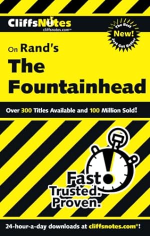 Imagen del vendedor de CliffsNotes on Rand's The Fountainhead (CliffsNotes on Literature) a la venta por -OnTimeBooks-