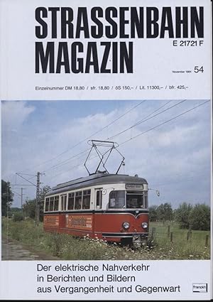 Image du vendeur pour Strassenbahn Magazin Heft Nr. 54 / November 1984. mis en vente par Versandantiquariat  Rainer Wlfel