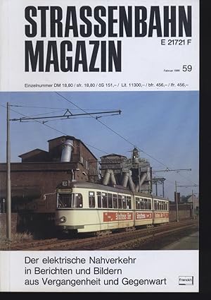 Bild des Verkufers fr Strassenbahn Magazin Heft Nr. 59 / Februar 1986. zum Verkauf von Versandantiquariat  Rainer Wlfel