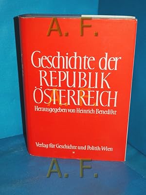 Imagen del vendedor de Geschichte der Republik sterreich a la venta por Antiquarische Fundgrube e.U.