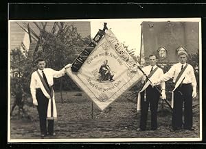 Seller image for Foto-Ansichtskarte Bullach, Fahnenweihe Gesangsverein Bullach for sale by Bartko-Reher