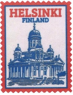 Iron-on patch Helsinki Finland