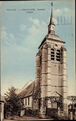 Ansichtskarte / Postkarte Fienvillers Somme, Kirche