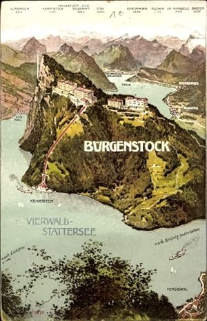 Ansichtskarte / Postkarte Bürgenstock Kanton Nidwalden, Vierwaldstättersee