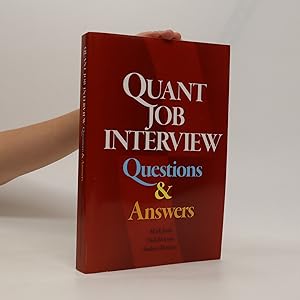 Bild des Verkufers fr Quant Job Interview zum Verkauf von Bookbot