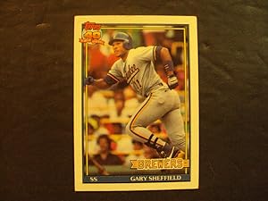 Gary Sheffield Baseball Card #68 Topps 1991