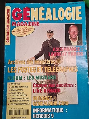 Image du vendeur pour genealogie magazine n 260 les postes et telegraphes mis en vente par secretdulivre