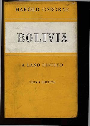 Bild des Verkufers fr Bolivia. A land divided. zum Verkauf von Antiquariat Bookfarm