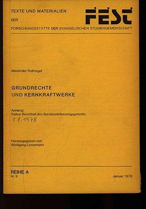 Seller image for Grundrechte und Kernkraftwerke. for sale by Antiquariat Bookfarm