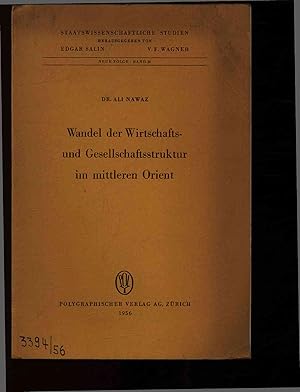 Seller image for Wandel der Wirtschafts- und Gesellschaftsstruktur im mittleren Orient. for sale by Antiquariat Bookfarm