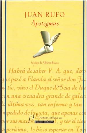Imagen del vendedor de Apotegmas . a la venta por Librera Astarloa