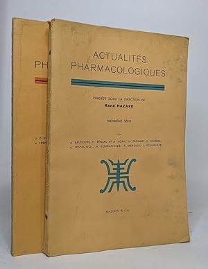 Lot de 2 revues "Actualités pharmacologiques ": troisième série (1951) / sixième série (1953)