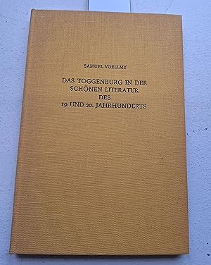 Bild des Verkufers fr Das Toggenburg in der schnen Literatur des 19. und 20. Jahrhunderts. Ein Versuch zum Verkauf von Linthof Markt