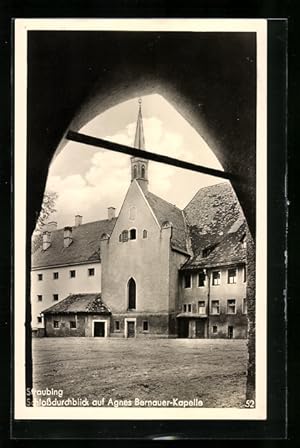 Immagine del venditore per Ansichtskarte Straubing, Schlossdurchblick auf Agnes Bernauer-Kapelle venduto da Bartko-Reher