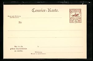 Ansichtskarte Barmen Elberfeld, 3 Pfg. Courier-Karte, Private Stadtpost