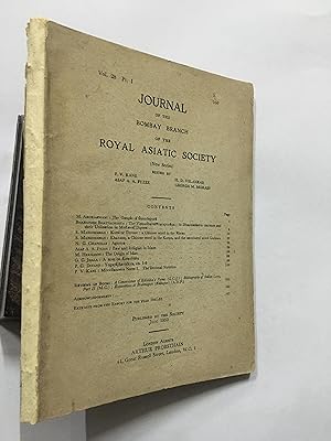 Seller image for Journal Of The Bombay Branch Of The Royal Asiatic Society. Volume 28, Part 1, 1953 for sale by Prabhu Book Exports