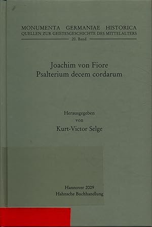 Seller image for Joachim von Fiore Psalterium decem cordarum Band 20 for sale by avelibro OHG