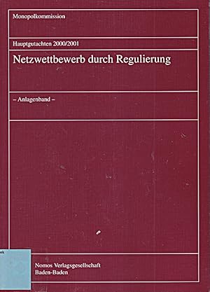 Bild des Verkufers fr Hauptgutachten 2000/2001 - Netzwettbewerb durch Regulierung: - Anlagenband - (Mo zum Verkauf von Die Buchgeister