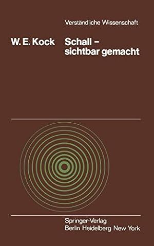 Seller image for Schall - sichtbar gemacht (Verstndliche Wissenschaft, 112, Band 112) for sale by Die Buchgeister