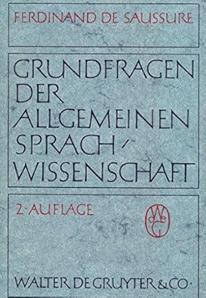 Image du vendeur pour Grundfragen der allgemeinen Sprachwissenschaft (De Gruyter Studienbuch) [Taschen mis en vente par Die Buchgeister