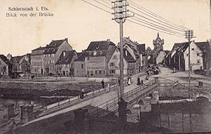 Bild des Verkufers fr Blick von der Brcke. Ansichtskarte in Lichtdruck. Ungelaufen aber beschrieben. zum Verkauf von Antiquariat Heinz Tessin