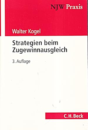 Imagen del vendedor de Strategien beim Zugewinnausgleich a la venta por Die Buchgeister