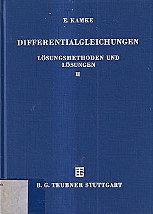 Bild des Verkufers fr Differentialgleichungen, Volume 2 (Vol 2) zum Verkauf von Die Buchgeister