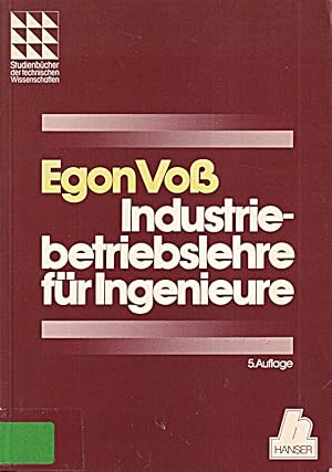 Immagine del venditore per Industriebetriebslehre fr Ingenieure venduto da Die Buchgeister