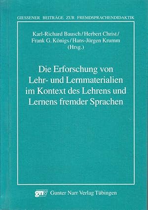 Seller image for Die Erforschung von Lehr- und Lernmaterialien im Kontext des Lehrensund Lernens for sale by Die Buchgeister