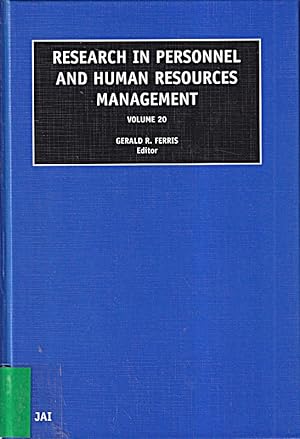 Image du vendeur pour Research in Personnel and Human Resources Management: 20 (Research in Personnel mis en vente par Die Buchgeister