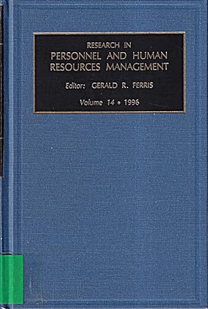 Bild des Verkufers fr Research in Personnel and Human Resources Management 1996 zum Verkauf von Die Buchgeister