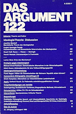 Seller image for Das Argument - Band 122 - Zeitschrift fr Philosophie und Sozialwissenschaften ( for sale by Die Buchgeister