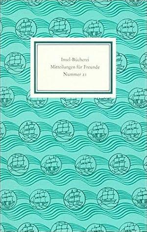 Bild des Verkufers fr Insel-Bcherei. Mitteilungen fr Freunde: Nummer 21 zum Verkauf von Die Buchgeister
