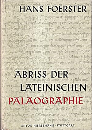 Seller image for Abriss der lateinischen Palographie for sale by Die Buchgeister