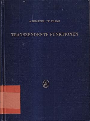 Immagine del venditore per Transzendente Funktionen. venduto da Die Buchgeister