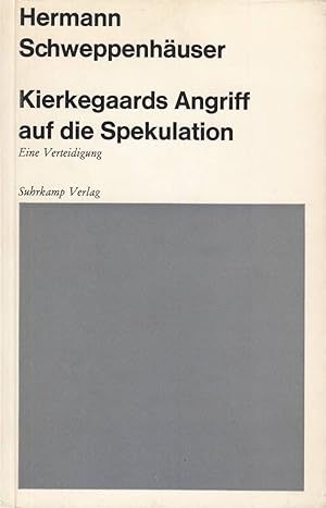 Bild des Verkufers fr Kierkegaards Angriff auf die Spekulation. Eine Verteidigung zum Verkauf von Die Buchgeister