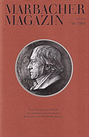 Bild des Verkufers fr Marbacher Magazin Sonderheft 56/1991 - Von Stuttgart Nach Berlin - Die Lebenssta zum Verkauf von Die Buchgeister