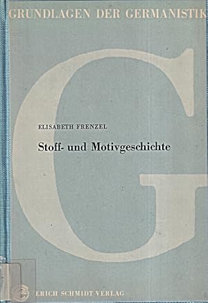 Imagen del vendedor de Stoff- und Motivgeschichte (Grundlagen der Germanistik (GrG), Band 3) a la venta por Die Buchgeister