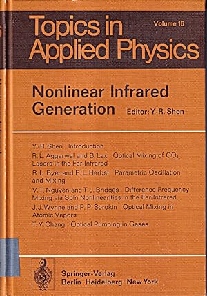 Imagen del vendedor de Nonlinear Infrared Generation (Topics in Applied Physics, 16, Band 16) a la venta por Die Buchgeister
