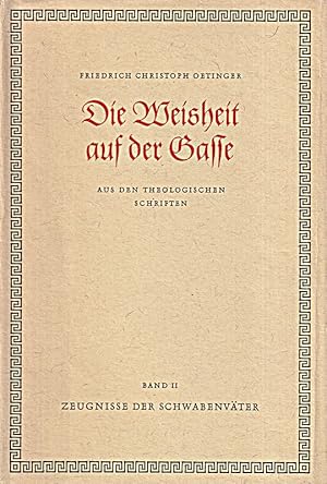 Seller image for Die Weisheit auf der Gasse. Aus den theologischen Schriften. Zeugnisse der Schwa for sale by Die Buchgeister