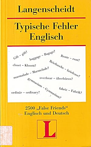 Seller image for Typische Fehler Englisch for sale by Die Buchgeister