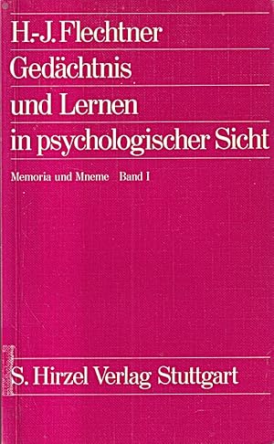 Seller image for Memoria und Mneme / Gedchtnis und Lernen in psychologischer Sicht for sale by Die Buchgeister