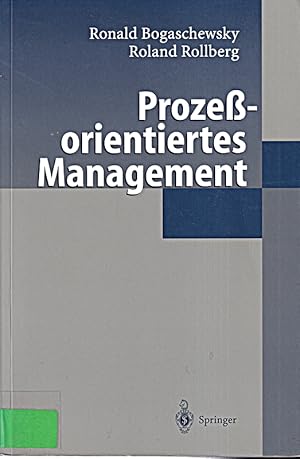 Imagen del vendedor de Prozeorientiertes Management a la venta por Die Buchgeister