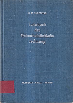 Seller image for Lehrbuch der Wahrscheinlichkeitsrechnung for sale by Die Buchgeister