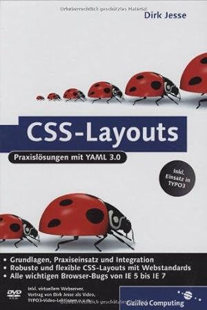 Bild des Verkufers fr CSS-Layouts: Praxislsungen mit YAML, CSS-Layouts mit TYPO3 und xt:Commerce, ink zum Verkauf von Die Buchgeister